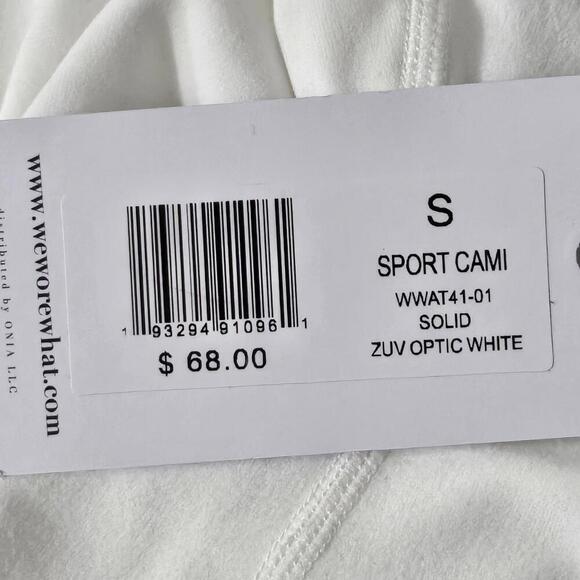 2/$50 WeWoreWhat Optic White Sport Cami Size S | Minimalist Activewear Top - Picture 7 of 8